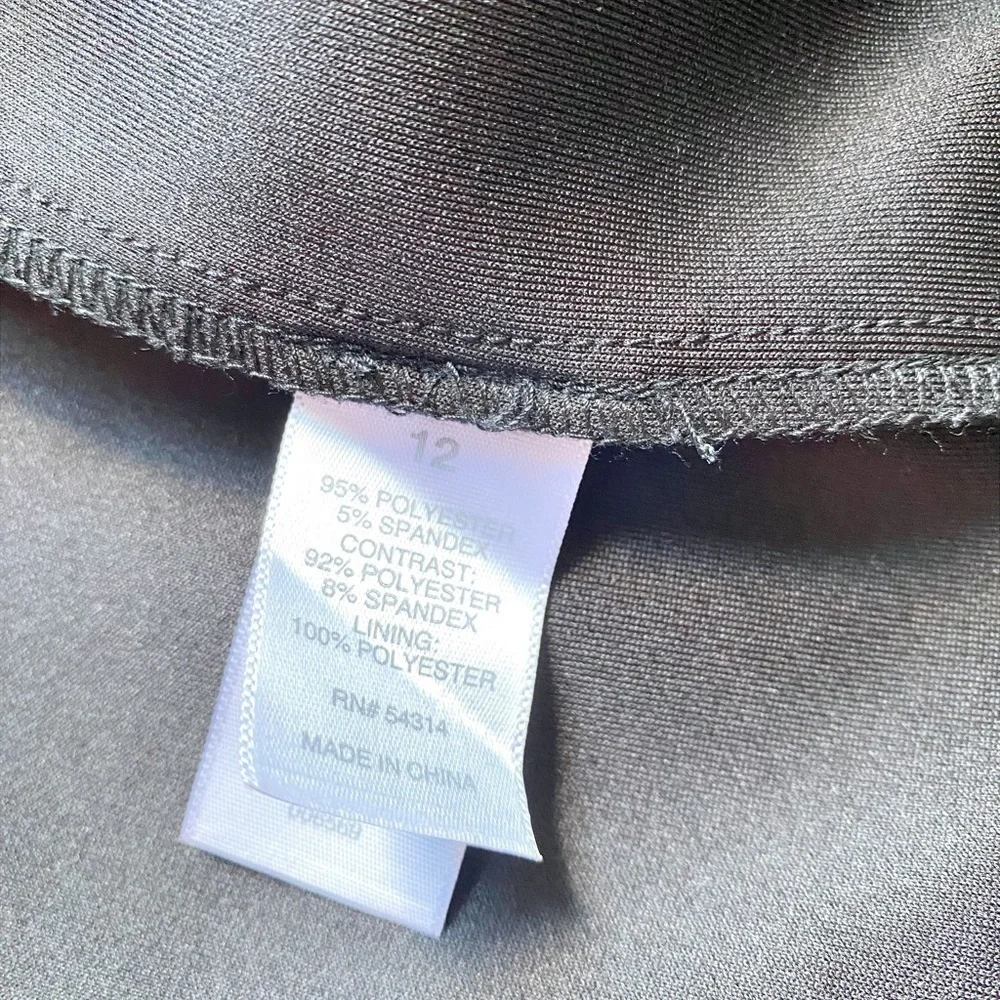 Bisou Bisou Black with Colorful Geometric BodyCon Midi Sleveless Dress - Picture 9 of 14